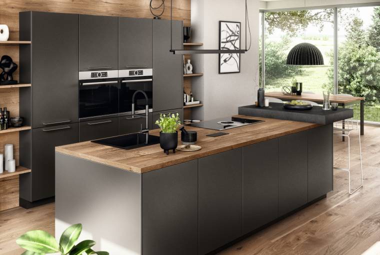 Moderne houtlook keuken van ASTO