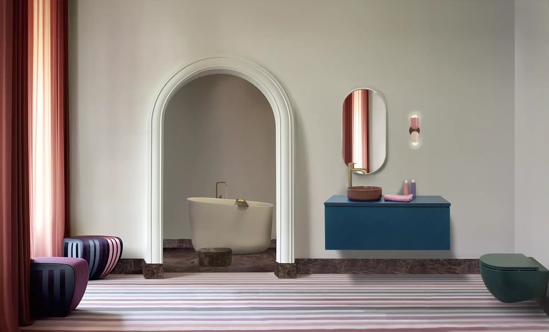 meubel-blauw-goed-toilet_-bad_rode-wasbaklamp_baf91a73e0f7de70fce456f5f7b01339